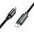 Дата-кабель Hoco U125 Type-C to Lightning (27W,дисплей,1.2 м) цвет: черный 