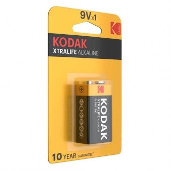 Батарейки Kodak Xtralife Alkaline 9V /6LR61/1BP Крона