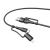 Дата-кабель Hoco U101 4 в 1 (Type-C,Lightning,USB.. PD 20-60W,1.2 м,нейлон,2.4 A) цвет: черный  