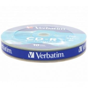 Диск CD-R VERBATIM 80 52x Shrink/10