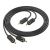 Акустический кабель Hoco UPA29  2 RCA - 2 RCA (нейлон 1.5 м) цвет: черный