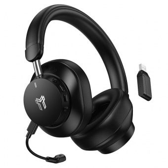 Наушники Hoco W125 беспроводные игровые (4 режима работы) цвет: черный