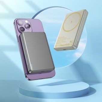 Внешний аккумулятор Hoco Q26A  10000 mAh (PD20W MagSafe) цвет: золото 