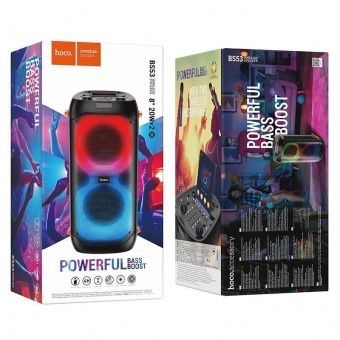 Беспроводная колонка Hoco BS53 (3600 mAh,2x20W) цвет: Чёрный