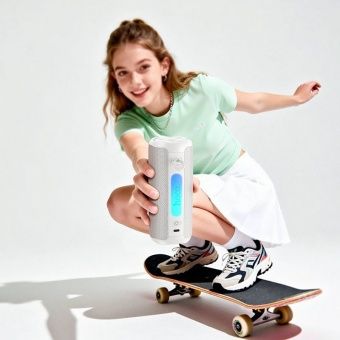 Беспроводная спортивная колонка Hoco HC50 цвет: белый 