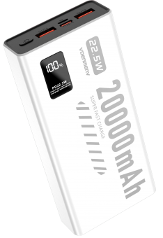 Внешний аккумулятор VDENMENV DP45 20000mAh (QC3.0+PD20W) цвет: белый