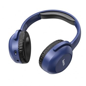 Беспроводные наушники Hoco W33 полноразмерные с микрофоном цвет: синий