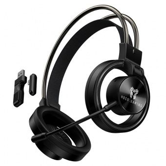 Наушники Hoco W124 беспроводные игровые (4 режима работы) цвет: черный