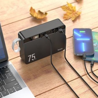 Внешний аккумулятор Hoco J94  75 000mAh  (22.5W, PD20W, QC3.0,) цвет: черный 