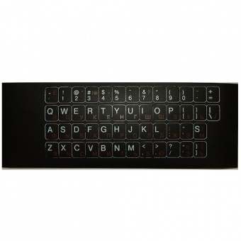 Наклейки на клавиатуру на черной подложке