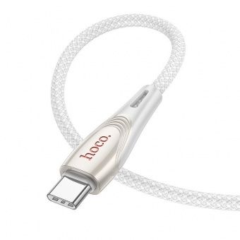 Дата-кабель Hoco U133 Type-C to Type-C (60W,1.2 м) цвет: серый