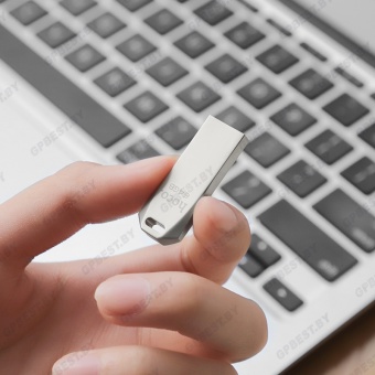 USB флэш накопитель HOCO 32Gb UD4, цвет: серебристый