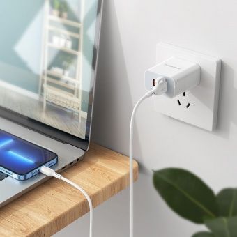 Дата-кабель Borofone BX91 Lightning (с крючком 1 м, 2.4 A) цвет: белый 